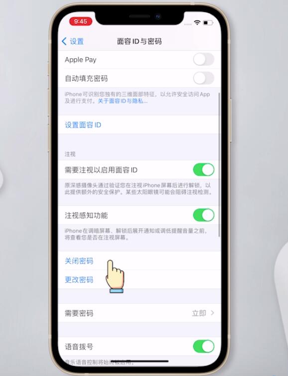 苹果手机怎么关掉锁屏密码