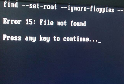 u盘装系统提示Error 15:File Not Found怎么办