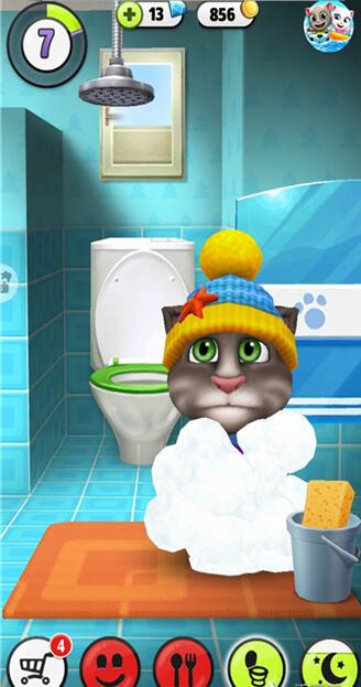 我的汤姆猫如何洗澡(2)