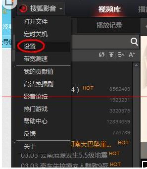 搜狐影音中开启电视剧连续播放功能的具体方法(1)
