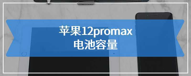 苹果12promax电池容量
