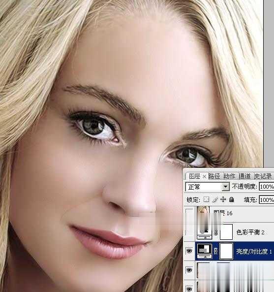 photoshop利用高斯模糊滤镜将满脸雀斑人物光滑磨皮教程(43)