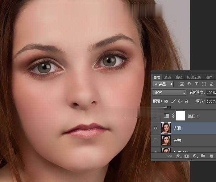 使用photoshop快速去除人物脸部的斑点和瑕疵教程(21)