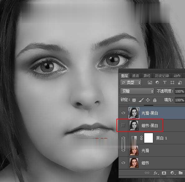 使用photoshop快速去除人物脸部的斑点和瑕疵教程(26)