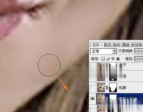 photoshop利用高斯模糊滤镜将满脸雀斑人物光滑磨皮教程(28)