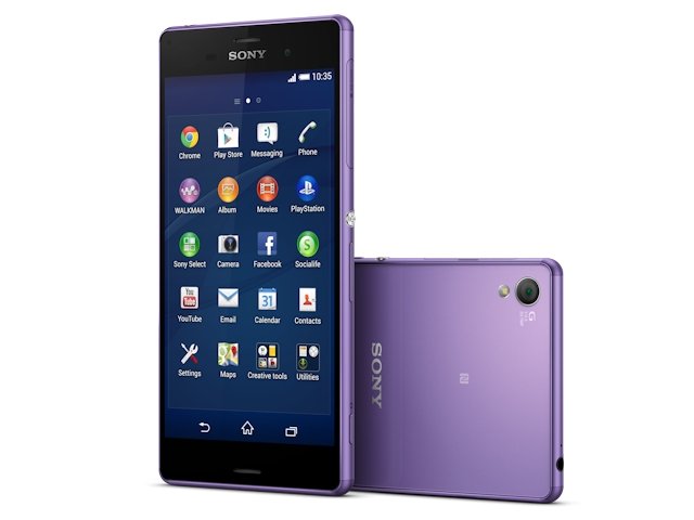 高阶规格、防水防尘、高像素拍摄 Sony Xperia Z3 紫钻版智能手机