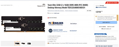 TEAMGROUP ELITE DDR5-4800 32GB (2 x 16 GB)现已上市销售(1)