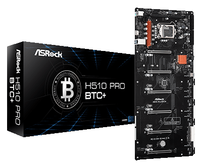 ASRock推出H510 Pro BTC+加密货币挖矿主机板，6个插槽