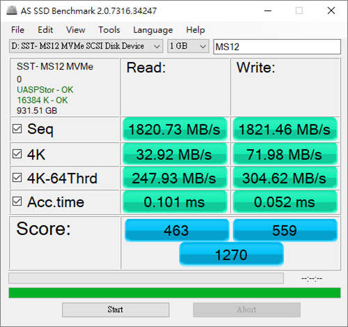 SilverStone MS12 M.2 NVMe硬碟外接盒开箱测试/USB 3.2 Gen2x2 20G介面带來最高的传输速度 (23)