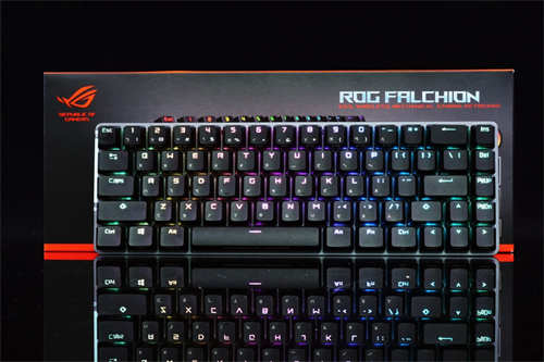 ROG Falchion 65%无线机械键盘开箱/互动式触控条不受限、ROG首款带有灯光的无线键盘