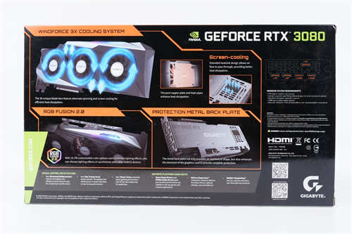 GIGABYTE GeForce RTX 3080 GAMING OC 10G开箱测试/3080自製卡的高性价比首选(2)