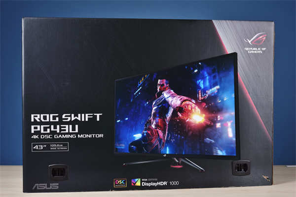 Asus Rog Pg43uq大型电竞萤幕开箱 4k 144hz Hdr1000攻顶再一台 云骑士一键重装系统