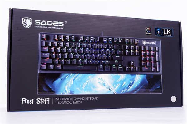 SADES FROST STAFF寒冰权杖 光轴键盘/一体式彩绘手托、防泼水镀膜键帽(1)