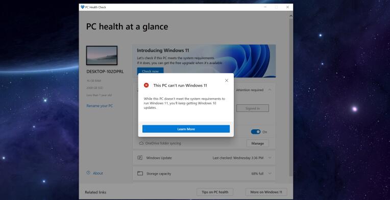 Windows11将免费升级，但系统要求正在上升(1)