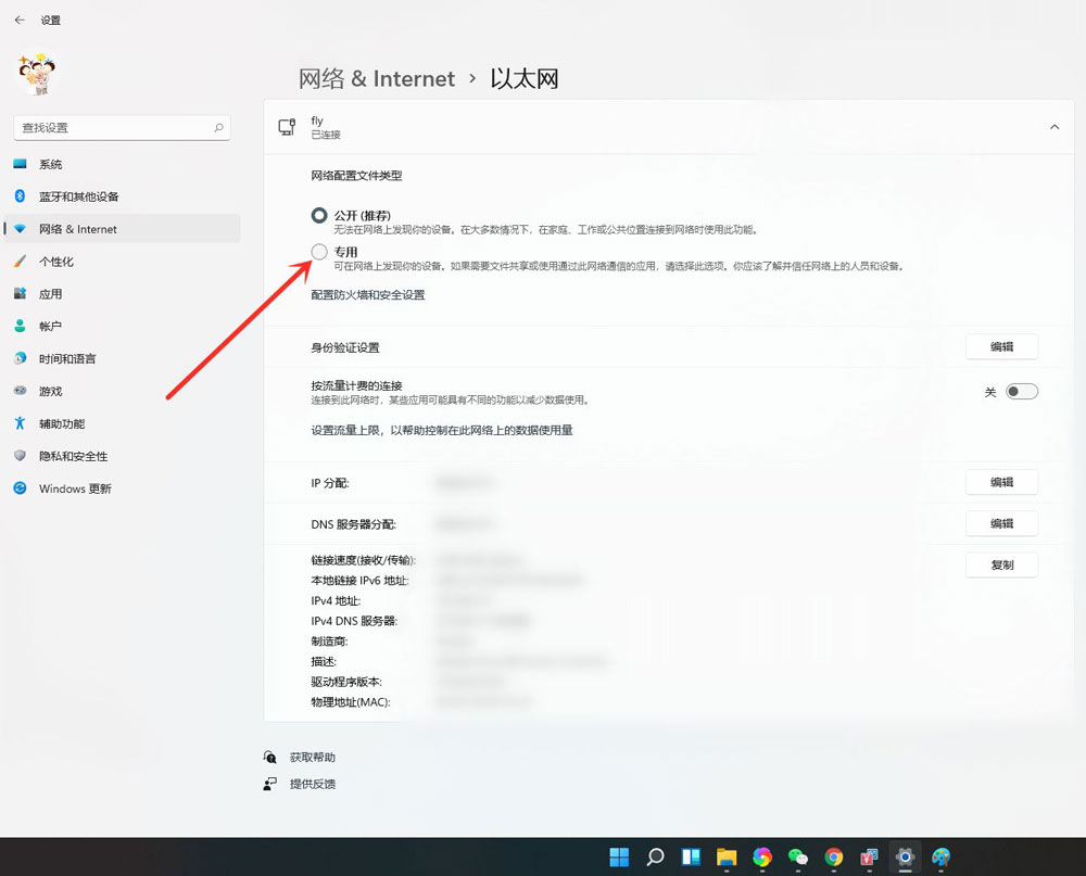 windows11公用网络怎么换成专用网络(2)