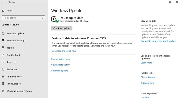 微软允许使用Windows10家庭版许可证的用户暂停更新最多35天(1)