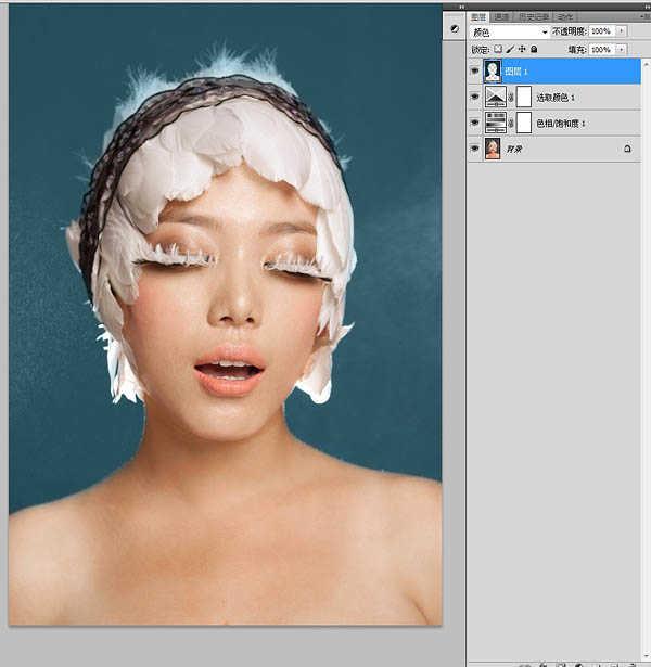 photoshop利用双曲线为室内人像图片精修磨皮教程(4)