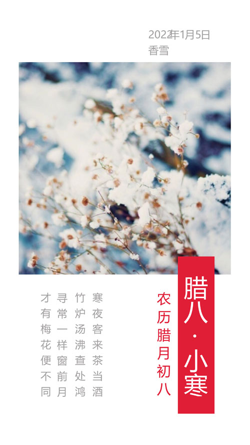 中国小寒节气海报制作教程(9)