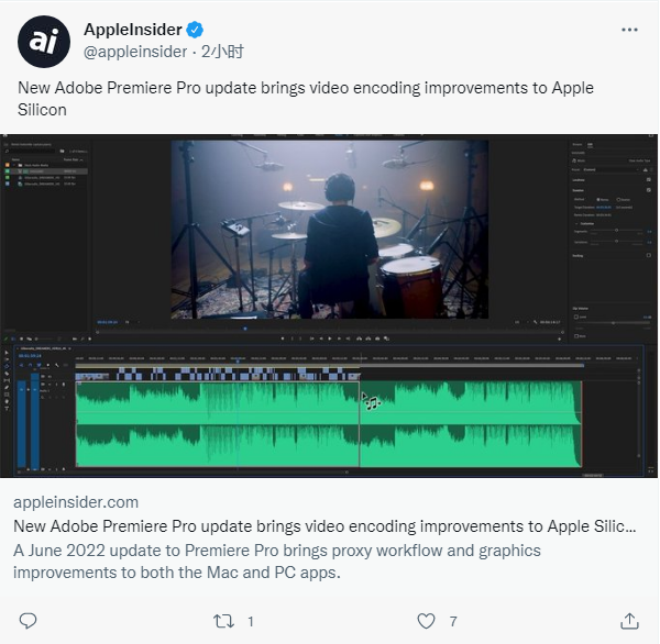 Adobe Premiere Pro 6 月更新：升级 GPU 加速效果，改进苹果 M1 / M2 Mac 上视频编码(1)