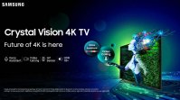 三星海外推出 Crystal Vision 4K 电视：三尺寸可选、支持语音助理，售价 33990 印度卢比起