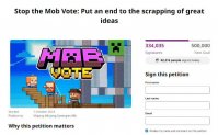 超 33 万玩家请愿，希望《我的世界》游戏终止 Mob Vote 投票活动