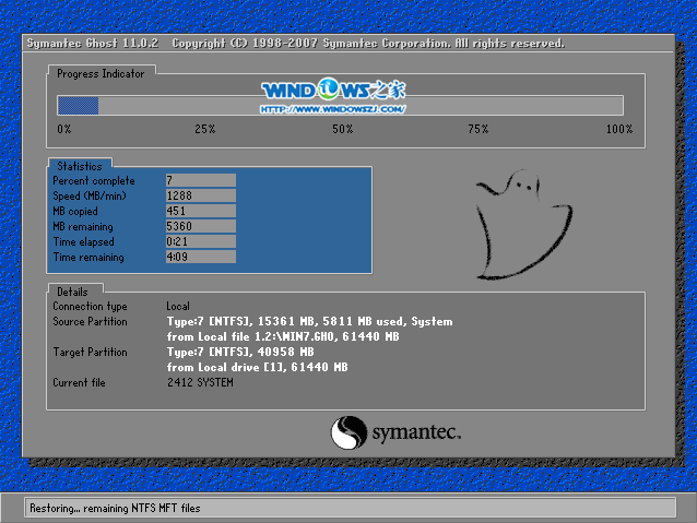 雨林木风ghost win7 x86 纯净版v1506直接硬盘安装(5)