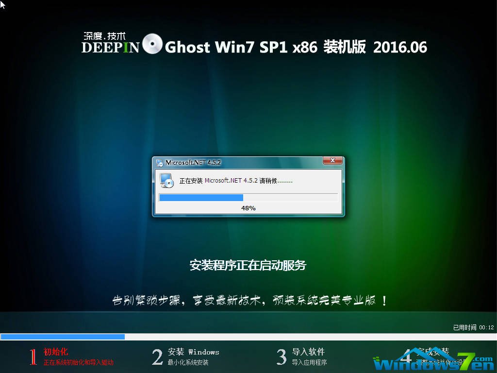 深度技术Ghost win7旗舰版系统32位推荐下载(1)