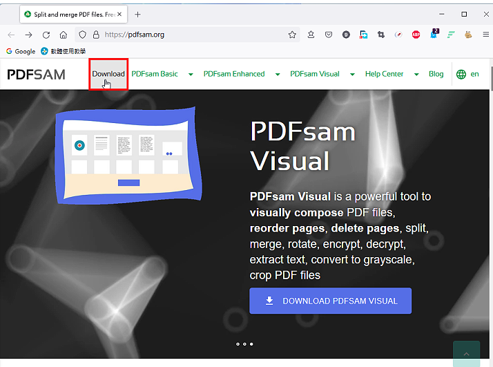 免费PDF分割与合并的软体PDFsam Basic